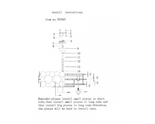 Оформить заказ Подвесная люстра Lightstar 797047| VIVID-LIGHT.RU