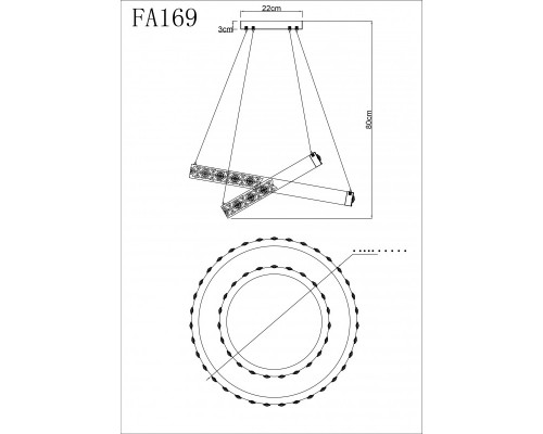 Купить Подвесная люстра Ambrella Light FA169| VIVID-LIGHT.RU