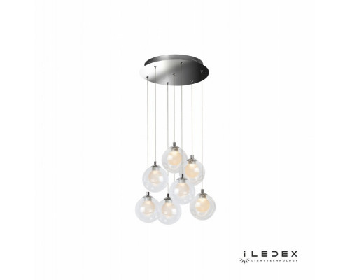 Заказать Подвесная люстра iLedex C4492-7R CR| VIVID-LIGHT.RU