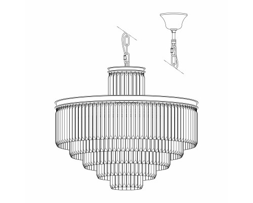 Купить Подвесная люстра Citilux CL332151| VIVID-LIGHT.RU