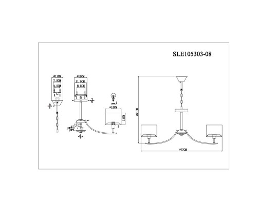 Купить Подвесная люстра Evoluce SLE105303-08| VIVID-LIGHT.RU