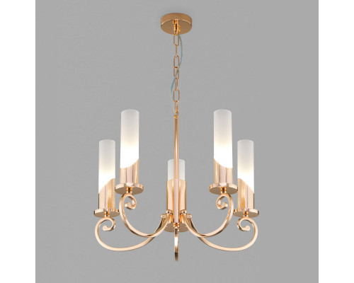 Оформить заказ Подвесная люстра Eurosvet 60117/5 золото| VIVID-LIGHT.RU