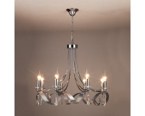 Сделать заказ Подвесная люстра Eurosvet 60064/8 хром| VIVID-LIGHT.RU
