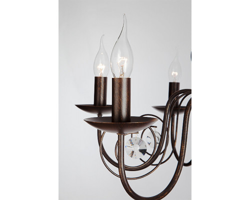 Заказать Подвесная люстра Eurosvet 60018/6 черный с золотом| VIVID-LIGHT.RU