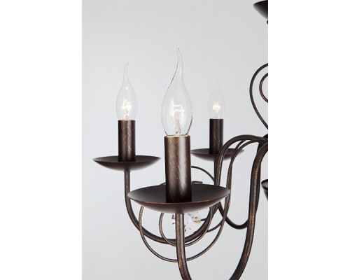 Заказать Подвесная люстра Eurosvet 60018/6 черный с золотом| VIVID-LIGHT.RU