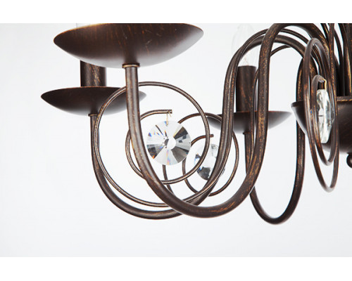 Заказать Подвесная люстра Eurosvet 60018/6 черный с золотом| VIVID-LIGHT.RU