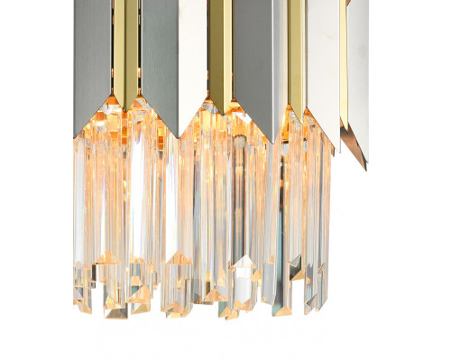 Сделать заказ Подвесная люстра Natali Kovaltseva QUEEN 79006/6C BRASS SILVER| VIVID-LIGHT.RU