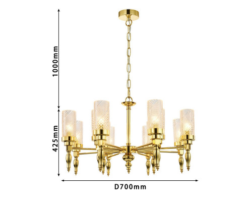 Оформить заказ Подвесная люстра Favourite 2812-12P| VIVID-LIGHT.RU