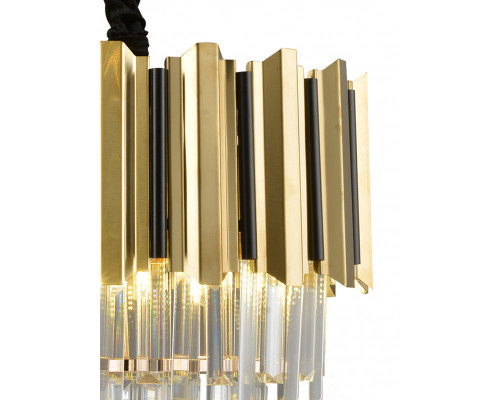 Купить Подвесная люстра Natali Kovaltseva DELTA II 81449/5C GOLD| VIVID-LIGHT.RU