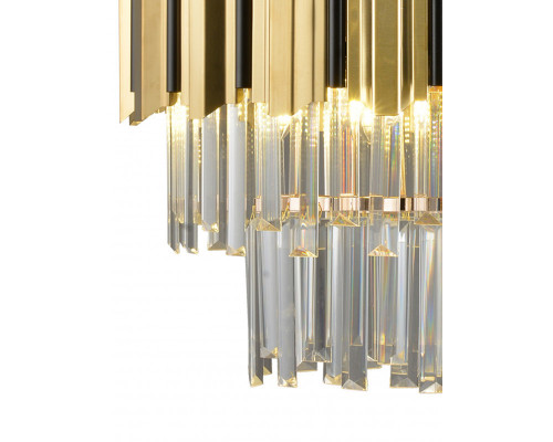 Купить Подвесная люстра Natali Kovaltseva DELTA II 81449/5C GOLD| VIVID-LIGHT.RU