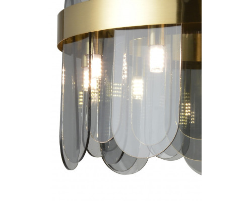 Купить Подвесная люстра Natali Kovaltseva VALENCIA 91000/8C GOLD SATIN| VIVID-LIGHT.RU