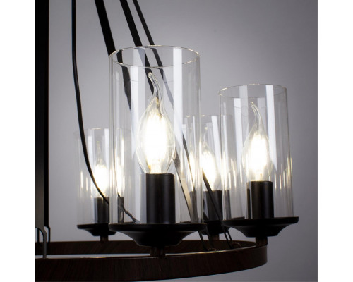 Купить Подвесная люстра ARTE Lamp A7014SP-8BK| VIVID-LIGHT.RU