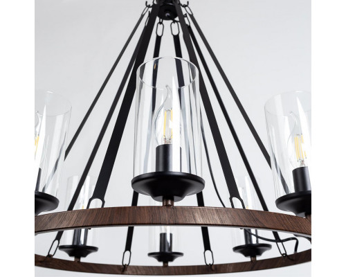 Купить Подвесная люстра ARTE Lamp A7014SP-8BK| VIVID-LIGHT.RU