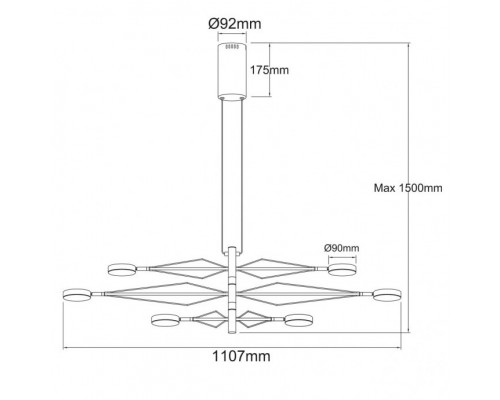 Заказать Подвесная люстра DeMarkt 632017206| VIVID-LIGHT.RU