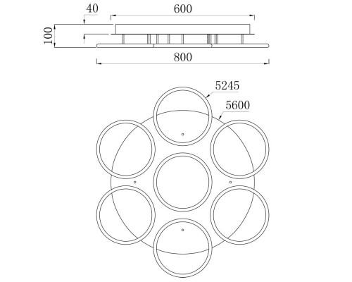 Заказать Накладной светильник ARTE Lamp A2500PL-7BK| VIVID-LIGHT.RU