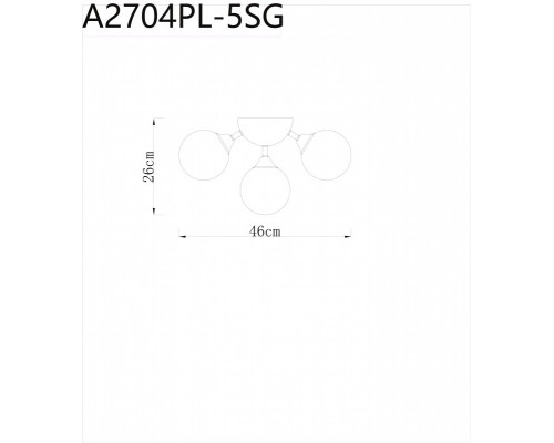 Сделать заказ Накладной светильник ARTE Lamp A2704PL-5SG| VIVID-LIGHT.RU