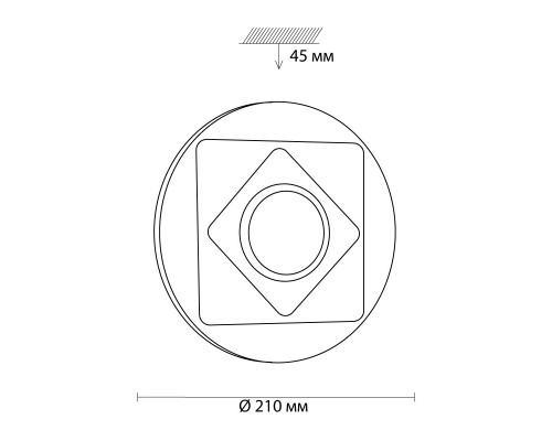 Оформить заказ Накладной светильник Sonex 3011/AL| VIVID-LIGHT.RU