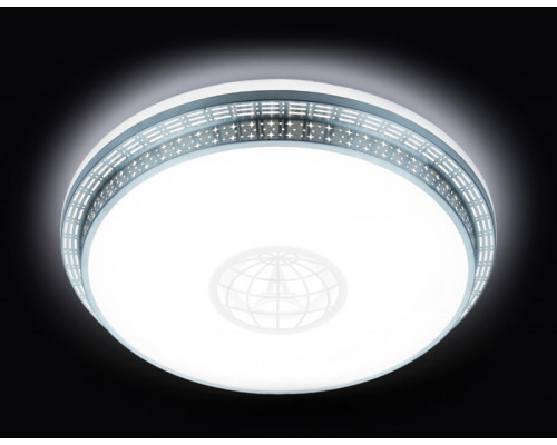 Купить Накладной светильник Ambrella Light F128 WH SL 72W D500| VIVID-LIGHT.RU