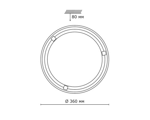 Сделать заказ Накладной светильник Sonex 136/K| VIVID-LIGHT.RU