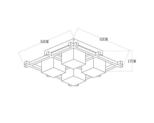 Оформить заказ Накладной светильник ARTE Lamp A8252PL-4CK| VIVID-LIGHT.RU