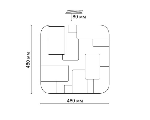 Сделать заказ Накладной светильник Sonex 2085/EL| VIVID-LIGHT.RU