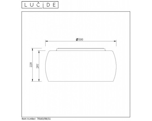 Купить Накладной светильник LUCIDE 70163/06/11| VIVID-LIGHT.RU