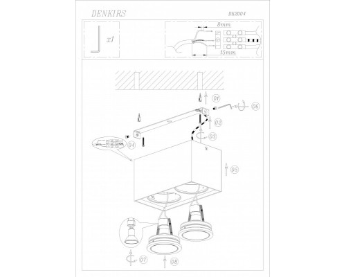 Сделать заказ Накладной светильник Denkirs DK2004-BK| VIVID-LIGHT.RU