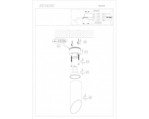 Сделать заказ Накладной светильник Denkirs DK2011-CO| VIVID-LIGHT.RU