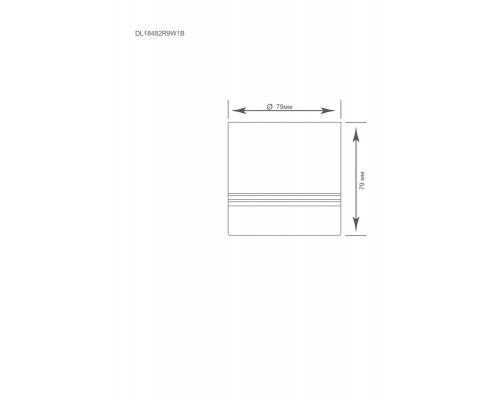 Сделать заказ Накладной светильник Donolux DL18482R9W1B| VIVID-LIGHT.RU