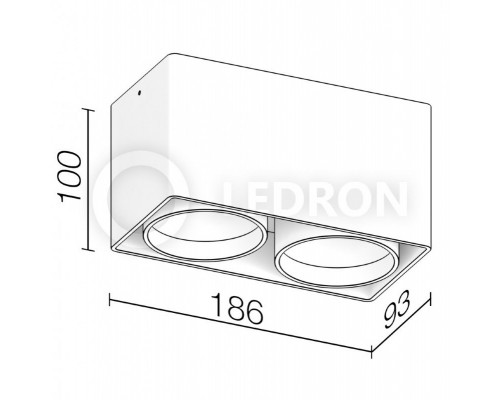 Оформить заказ Накладной светильник LeDron KEA 2 ED GU10 White| VIVID-LIGHT.RU
