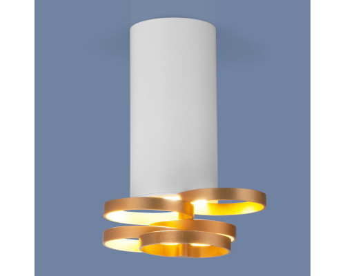 Заказать Накладной светильник Elektrostandard DLN102 GU10 белый/золото| VIVID-LIGHT.RU