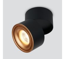 Накладной светильник Elektrostandard DLR031 15W 4200K 3100 черный матовый/золото