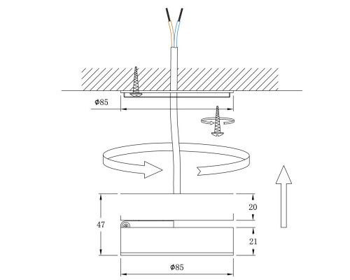 Купить Накладной светильник ARTE Lamp A2511PL-1BK| VIVID-LIGHT.RU