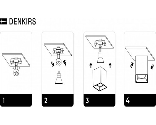 Оформить заказ Накладной светильник Denkirs DK3030-BK| VIVID-LIGHT.RU