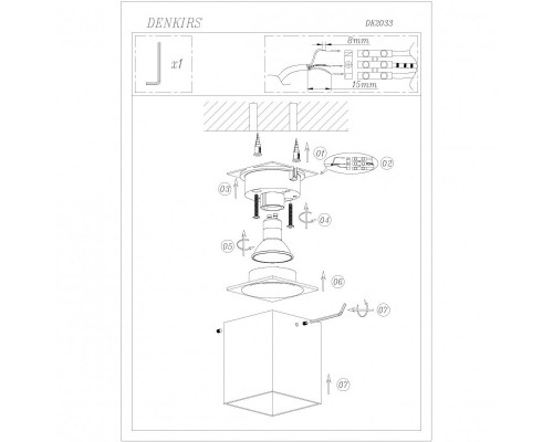 Купить Накладной светильник Denkirs DK2033-WH| VIVID-LIGHT.RU