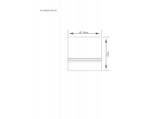 Сделать заказ Накладной светильник Donolux DL18483R15W1W| VIVID-LIGHT.RU
