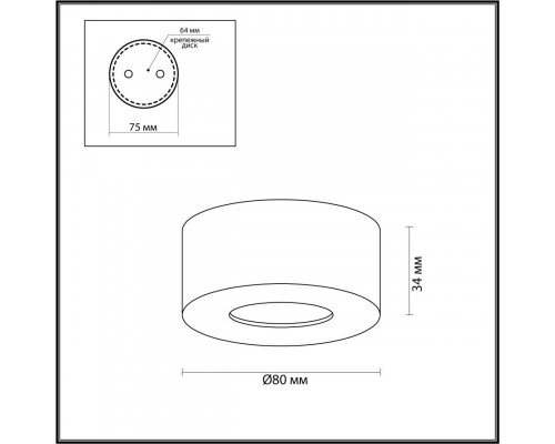 Купить Накладной светильник Odeon Light 4282/7CL| VIVID-LIGHT.RU