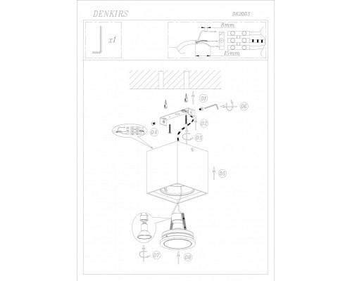 Сделать заказ Накладной светильник Denkirs DK2003-BK| VIVID-LIGHT.RU