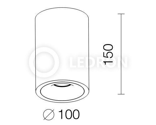 Купить Накладной светильник LeDron MJ1027GB 150mm| VIVID-LIGHT.RU