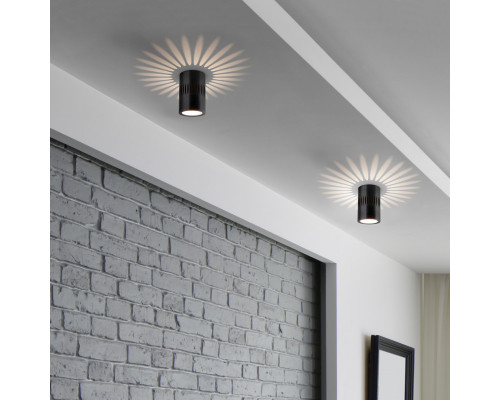 Оформить заказ Накладной светильник Elektrostandard DLS026 7W 4200К черный| VIVID-LIGHT.RU