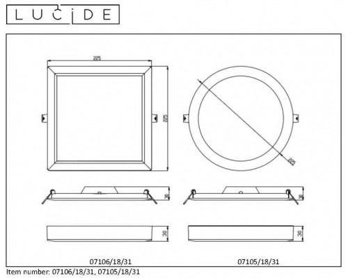 Заказать Накладной светильник LUCIDE 07106/18/31| VIVID-LIGHT.RU