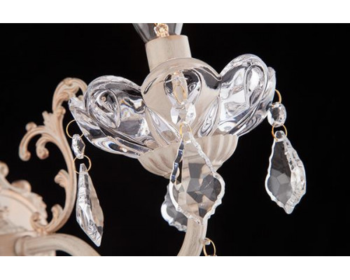 Купить Бра Eurosvet 10005/1 белый с золотом/прозрачный хрусталь Strotskis| VIVID-LIGHT.RU