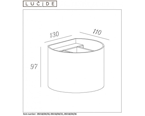 Заказать Бра LUCIDE 09218/04/30| VIVID-LIGHT.RU