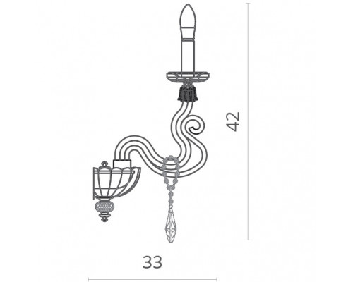 Заказать Бра Divinare 5124/14 AP-2| VIVID-LIGHT.RU
