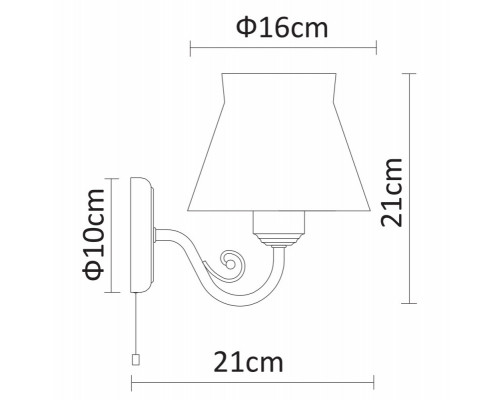 Купить Бра ARTE Lamp A7021AP-1WH| VIVID-LIGHT.RU