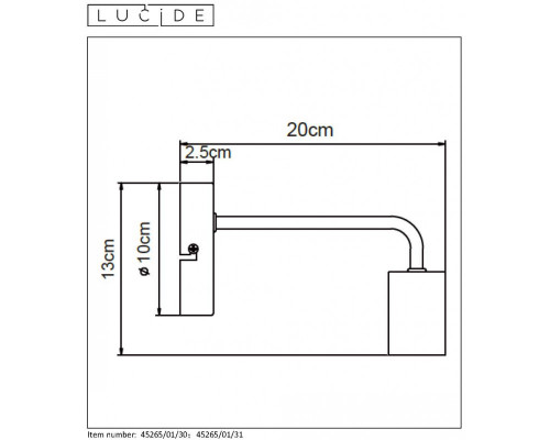 Заказать Бра LUCIDE 45265/01/30| VIVID-LIGHT.RU