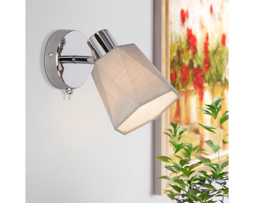 Купить Бра Eurosvet 20087/1 хром/серый| VIVID-LIGHT.RU