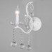 Оформить заказ Бра Eurosvet 10107/1 глянцевый белый/прозрачный хрусталь Strotskis| VIVID-LIGHT.RU