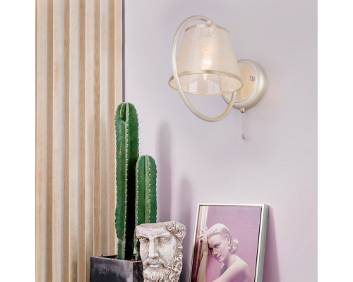 Купить Бра Eurosvet 60093/1 перламутровое золото| VIVID-LIGHT.RU