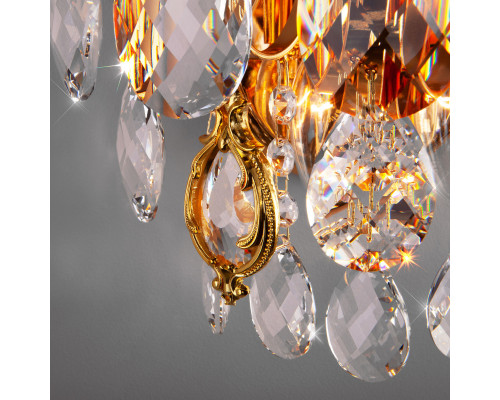 Оформить заказ Бра Eurosvet 10081/2 золото/прозрачный хрусталь Strotskis| VIVID-LIGHT.RU